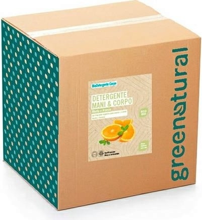 greenatural Milde Flüssigseife Minze & Orange - 10 kg