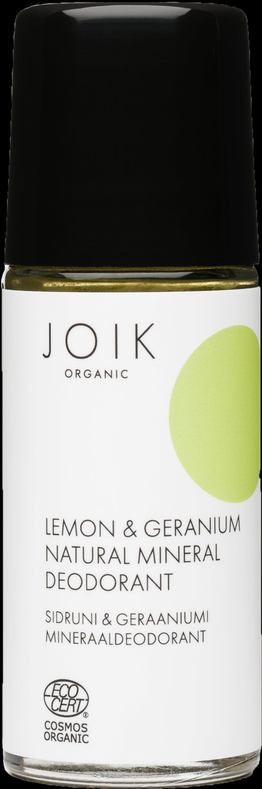 JOIK Organic Lemon & Geranium Natural Mineral Deodorant - 50 ml
